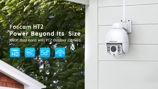 Foscam HT2 1080p Outdoor 2.4g/5gHz WiFi PTZ IP Camera