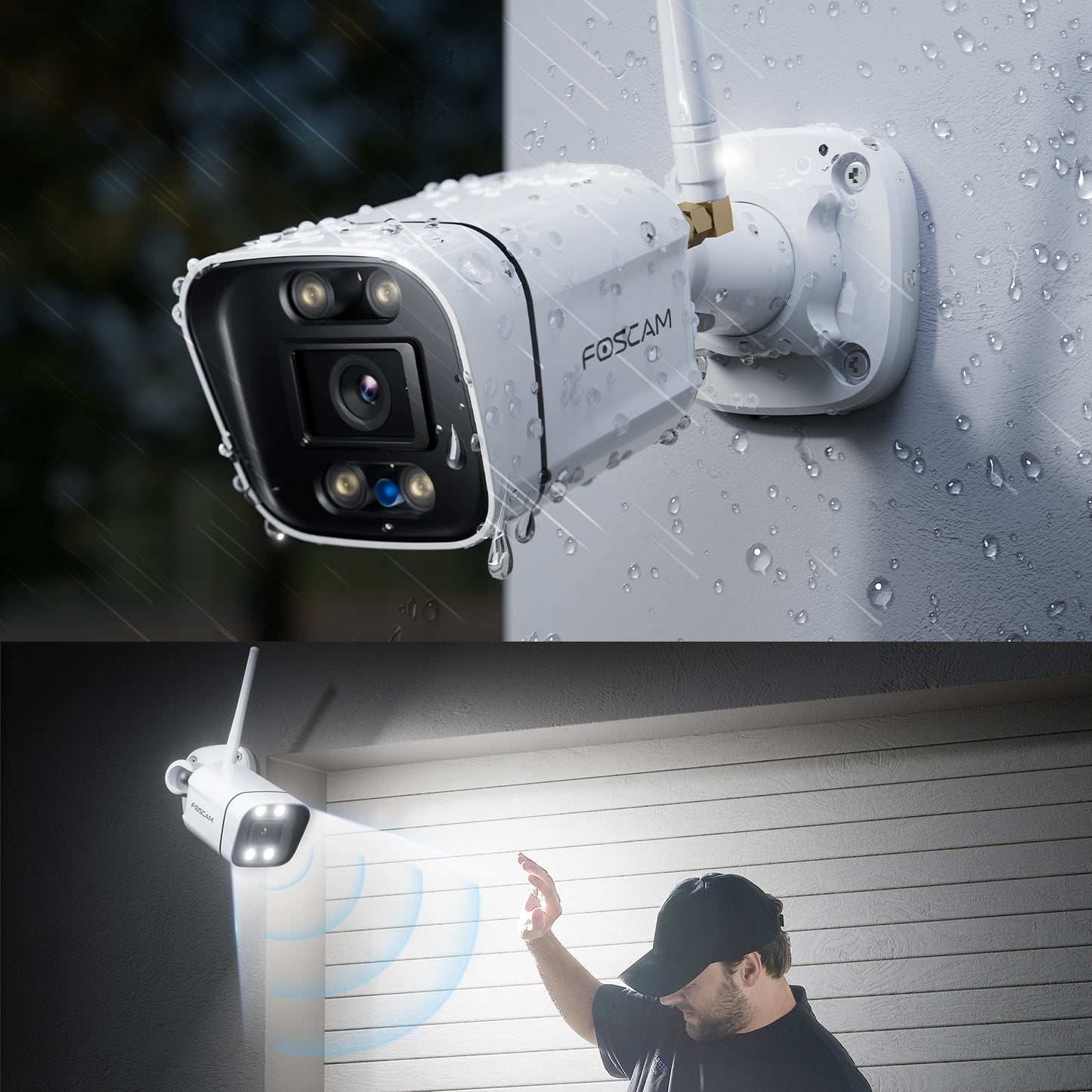 Foscam V5P 5MP WiFi Security Camera with Smart Detection 3- Pack
