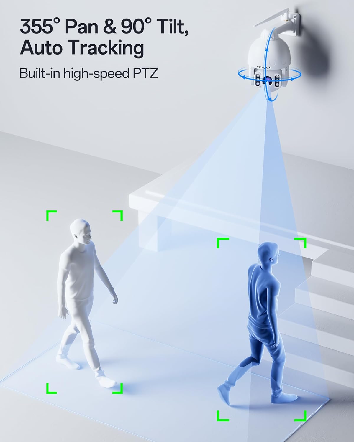 FOSCAM SD8P 4K/8MP Security Cameras Wireless Outdoor, 5GHz&2.4GHz WiFi Surveillance Camera