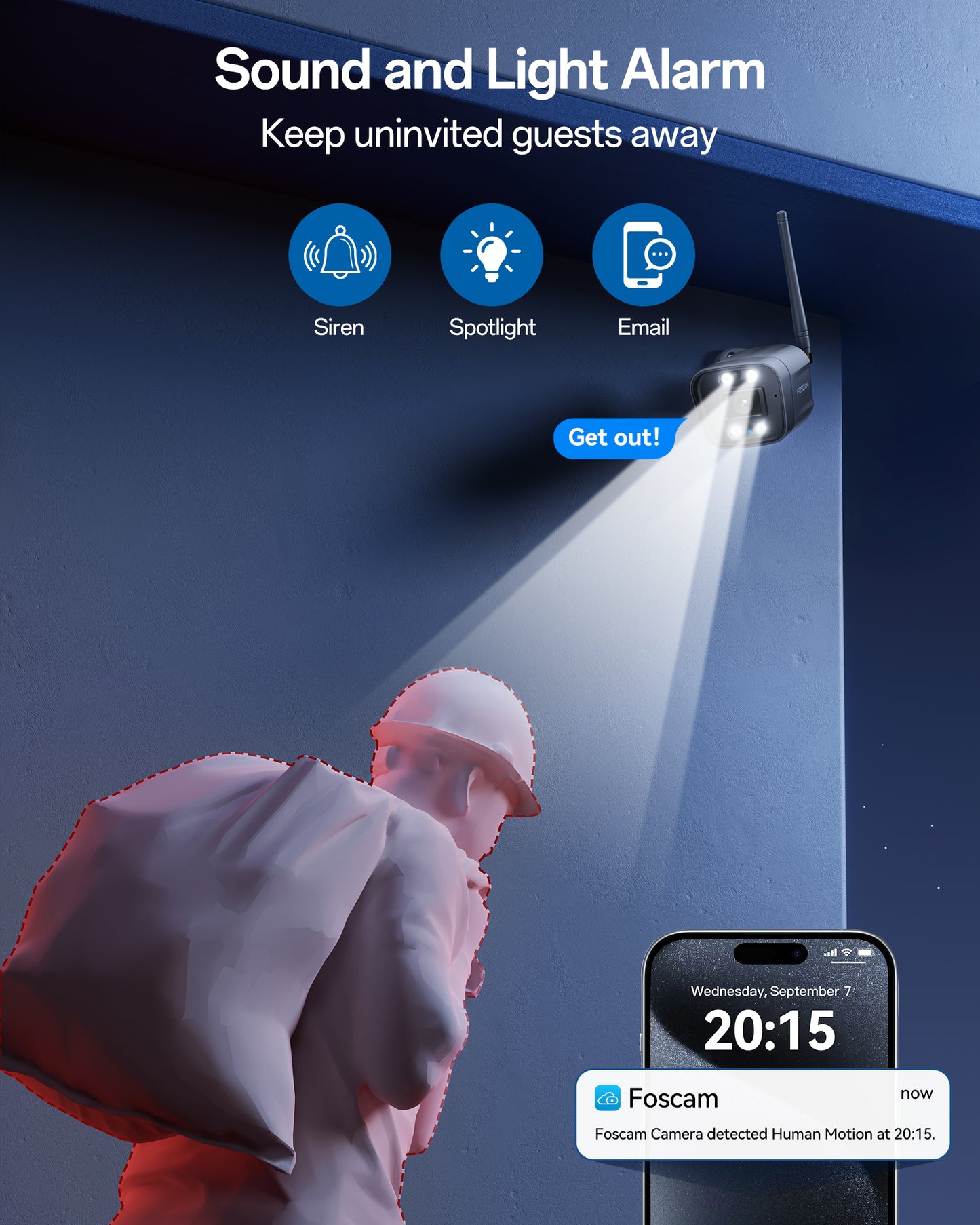 Foscam V5PG 5MP Outdoor WiFi Security IP Camera