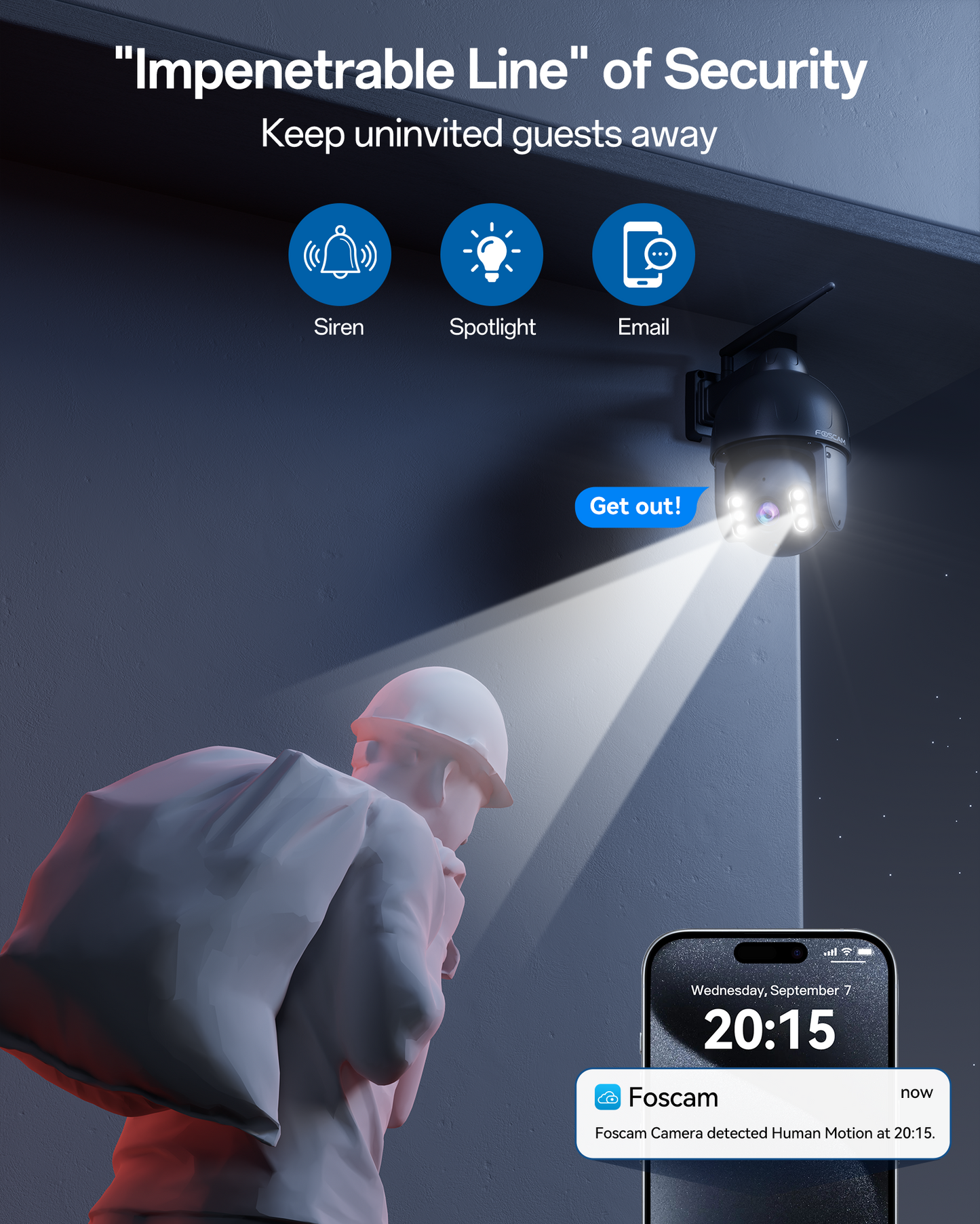 FOSCAM SD8PB 4K/8MP Security Cameras Wireless Outdoor, 5GHz&2.4GHz WiFi Surveillance Camera