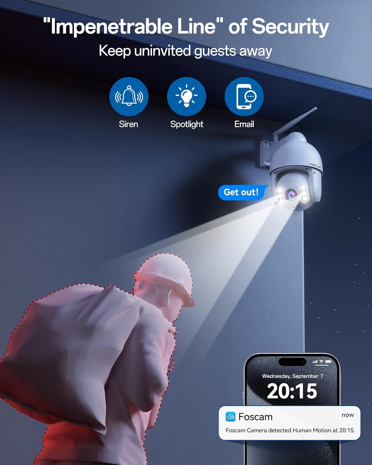 š„BOGOš„FOSCAM SD8P 4K/8MP Security Cameras Wireless Outdoor, 5GHz&2.4GHz WiFi Surveillance Camera