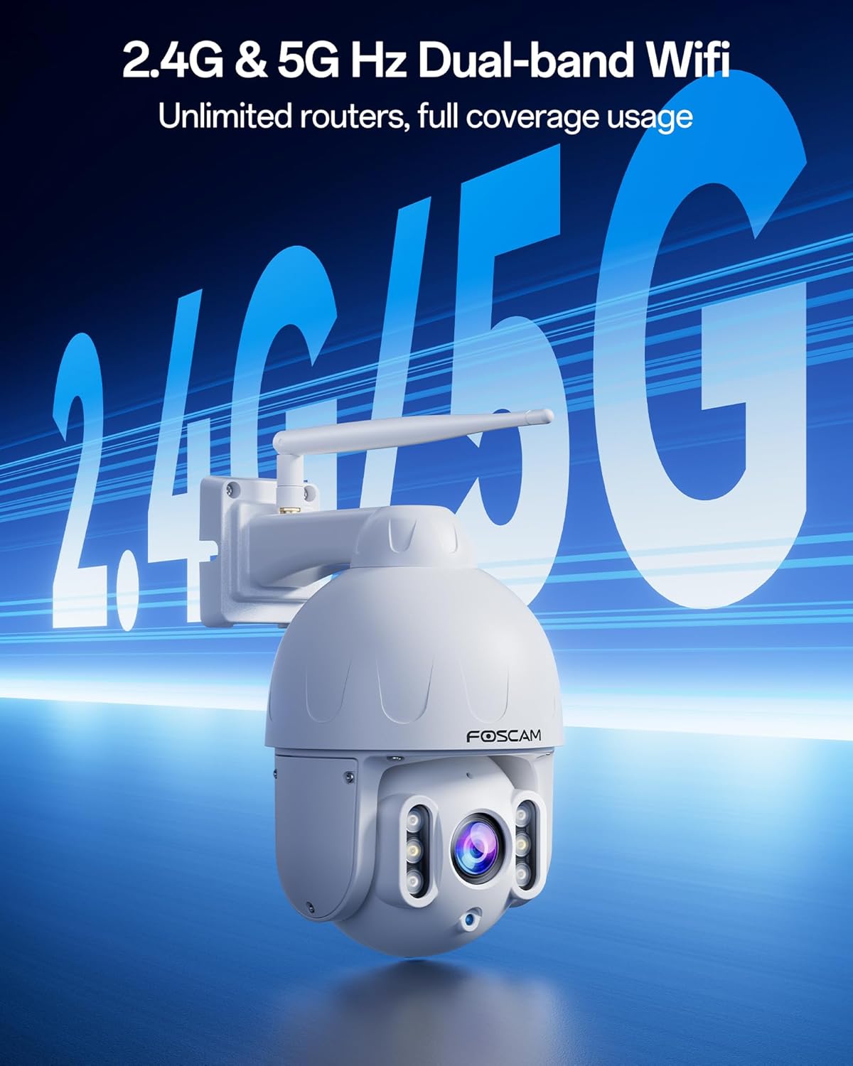 š„BOGOš„FOSCAM SD8P 4K/8MP Security Cameras Wireless Outdoor, 5GHz&2.4GHz WiFi Surveillance Camera