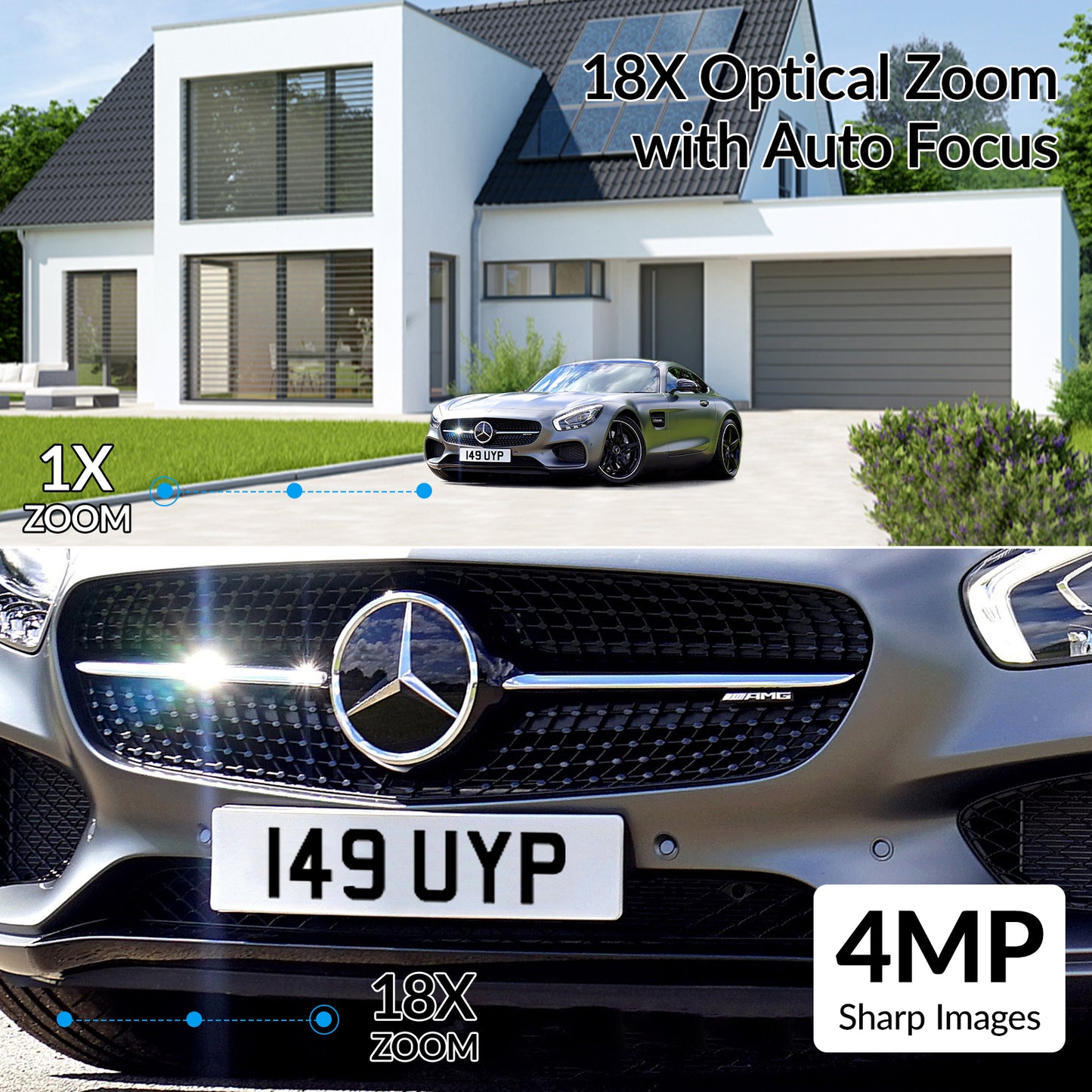 Foscam SD4H 18X Optical Zoom Smart 4MP PTZ WiFi Camera
