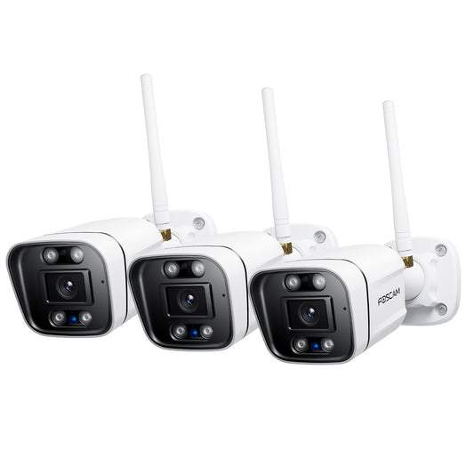 Foscam V5P 5MP WiFi Security Camera with Smart Detection 3- Pack
