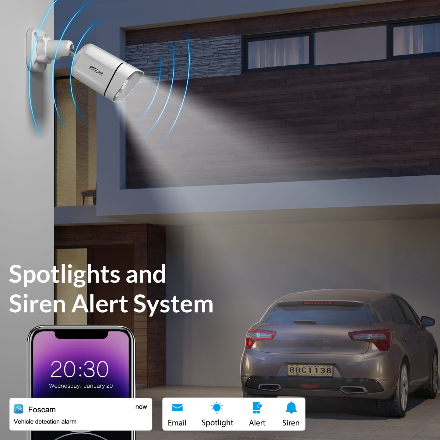 Foscam (FNA108E-B4) 8-channel Smart 4K Security Kit with Person/Vehicle Detection