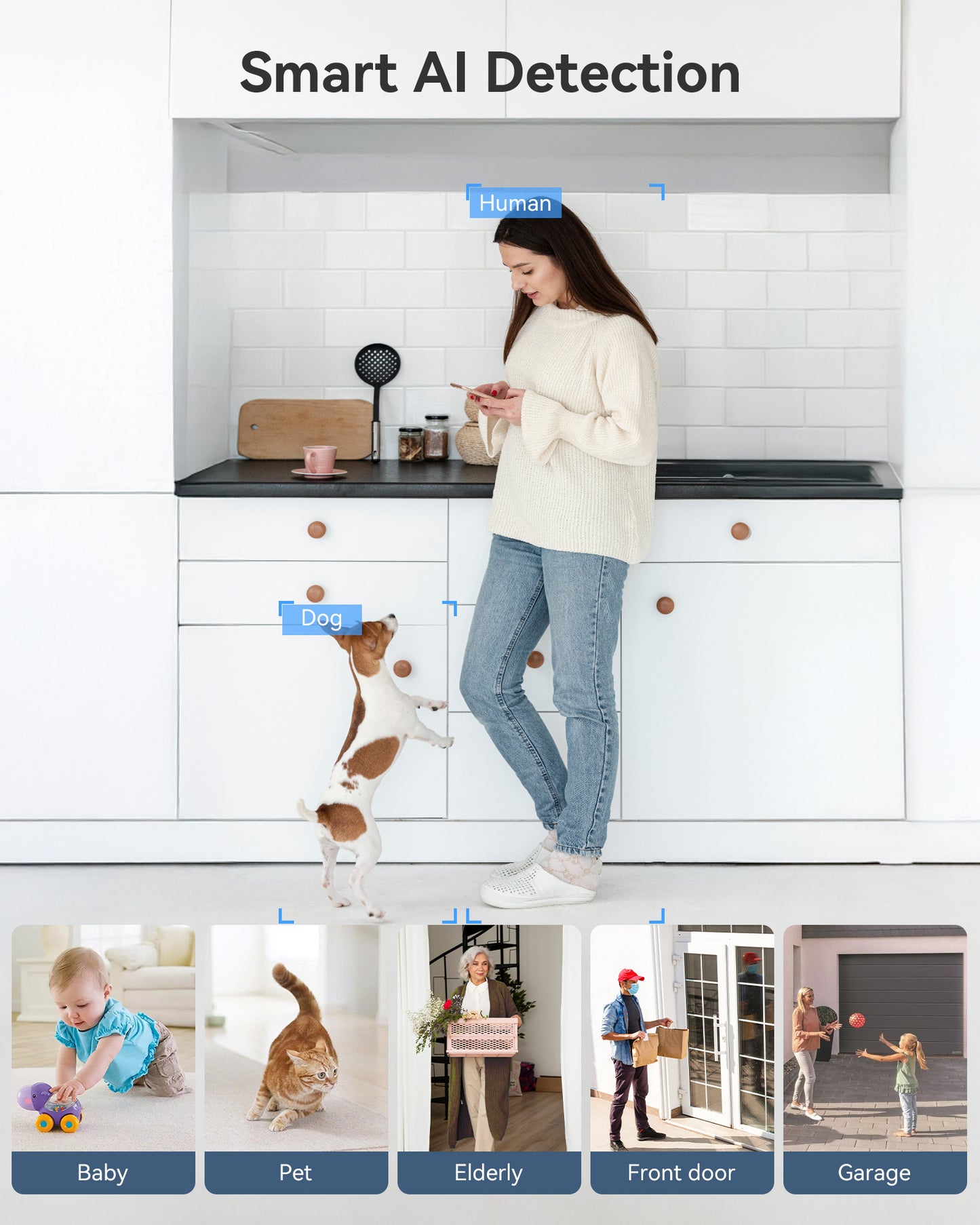 FOSCAM C5M 3K 5MP Security Camera Indoor, 2.4g & 5g WiFi Magnetic Mini Dog/Cat/Pet/Baby Camera
