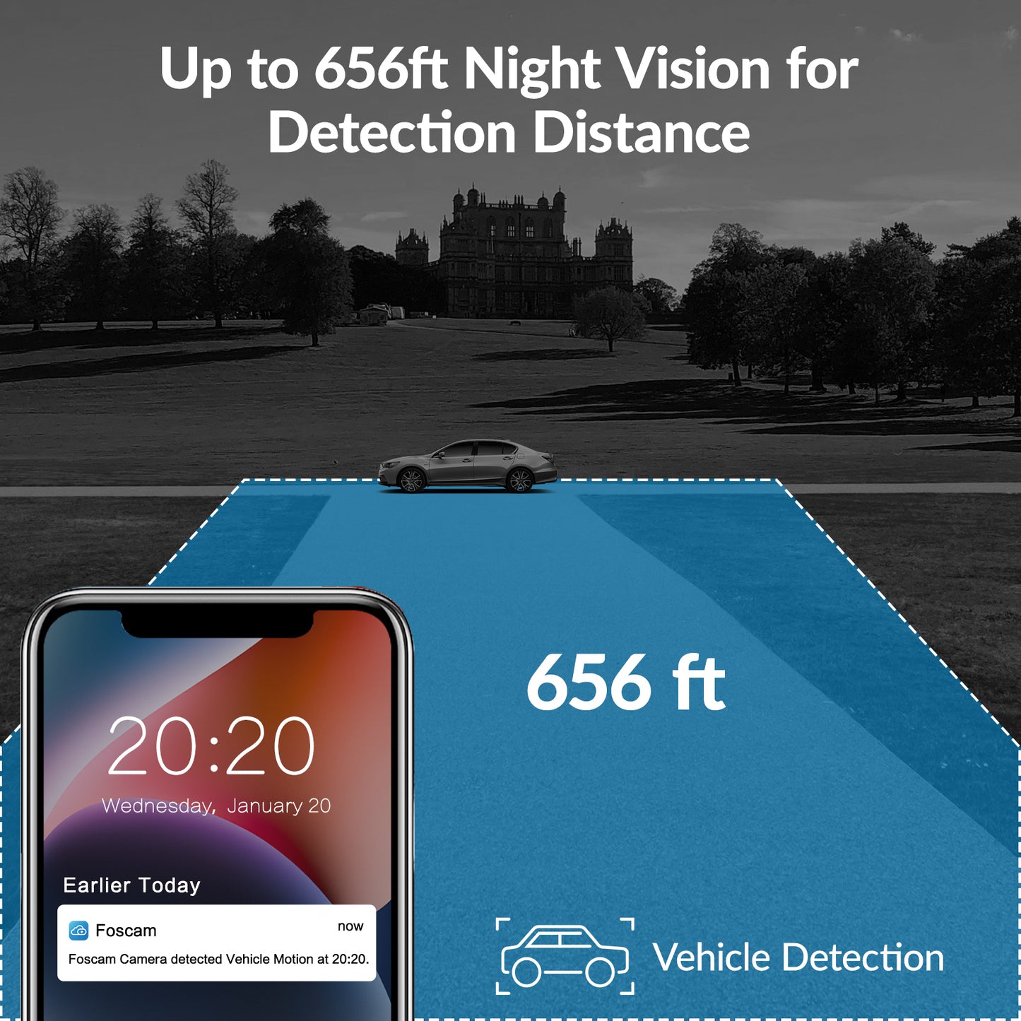 Foscam SD4H 18X Optical Zoom Smart 4MP PTZ WiFi Camera