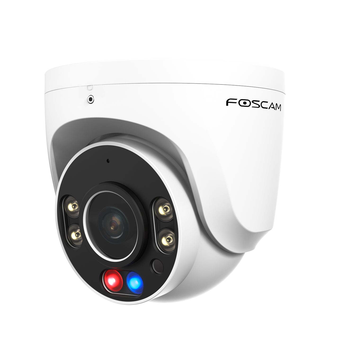 Foscam W5EP 5MP PoE Security Camera , 3K IP Camera Outdoor with 2-Way Talk, AI Detect Human/Vehicle, Flashing Red & Blue Siren Lights, IP66 Waterproof