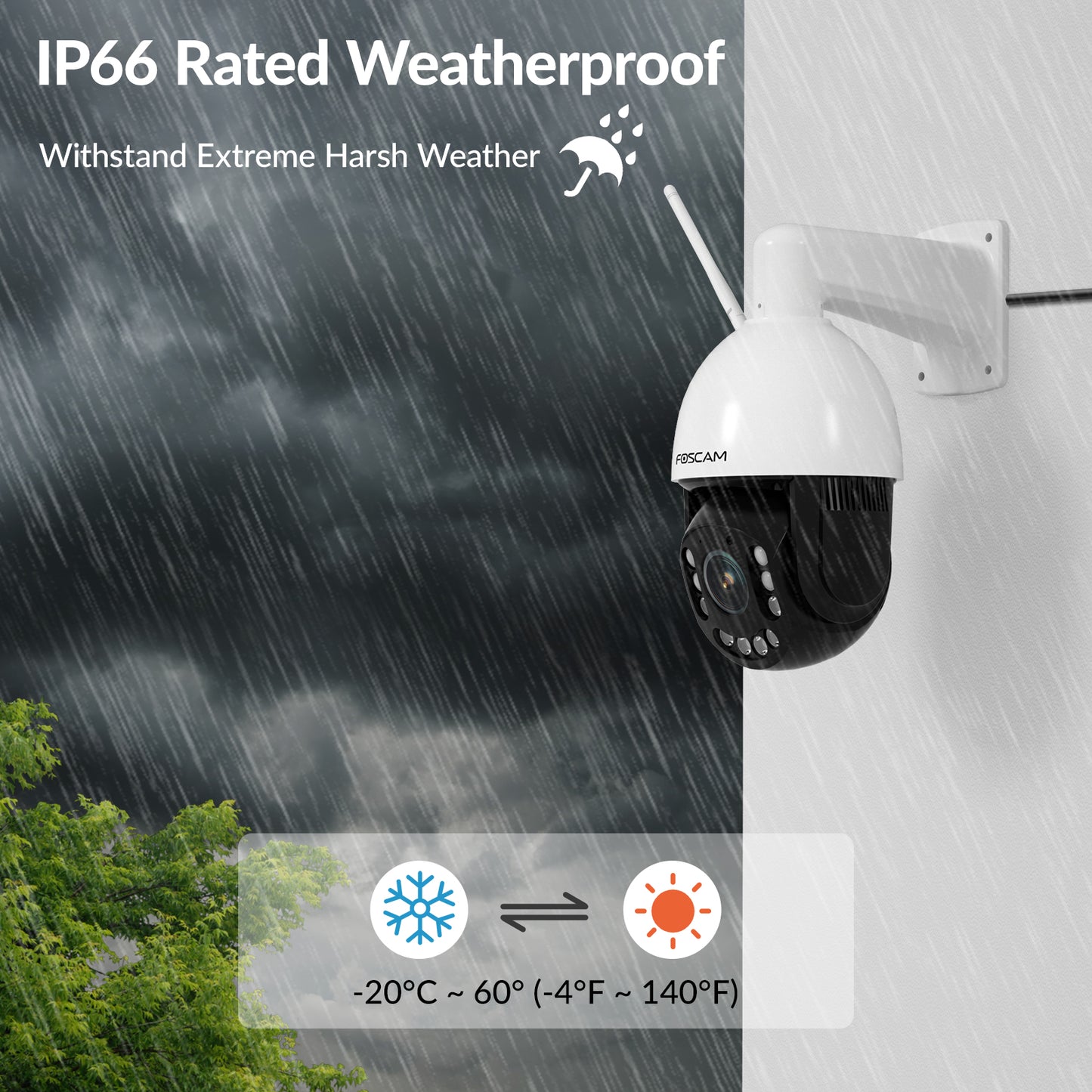 Foscam SD4H 18X Optical Zoom Smart 4MP PTZ WiFi Camera
