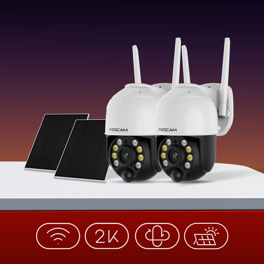🔥BOGO🔥 Foscam B4 Solar Security Cameras Wireless Outdoor