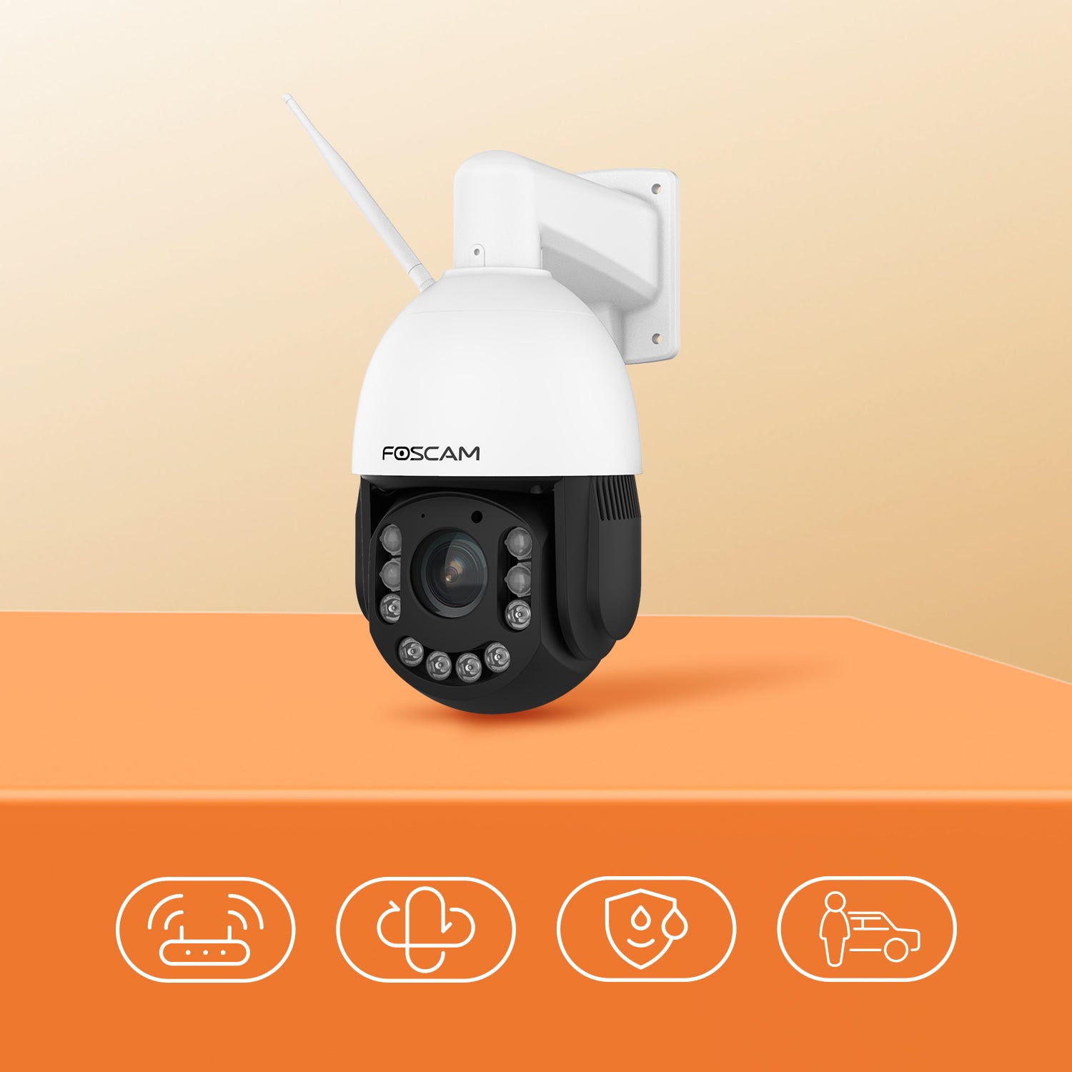 Foscam SD4H 18X Optical Zoom Smart 4MP PTZ WiFi Camera