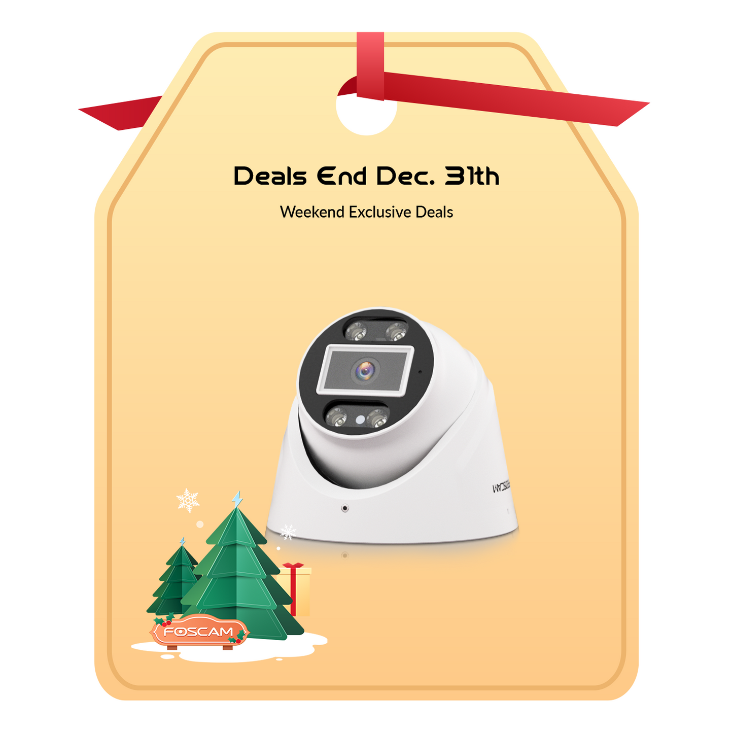 Foscam T5EP 5MP PoE Security Camera , 3K IP Camera Outdoor with 4mm Lens