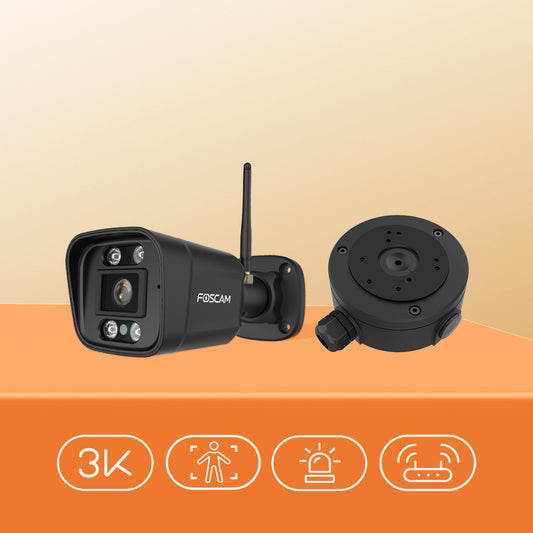 Foscam V5P 5MP WiFi Security Camera with Smart Detection and Waterproof Box