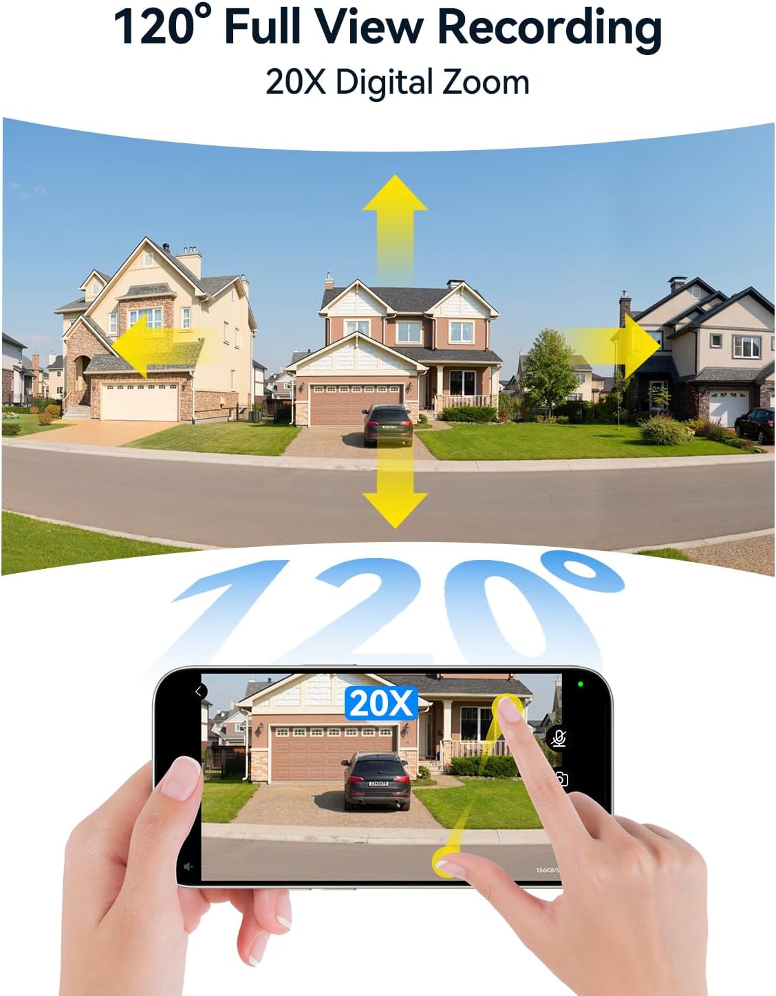 Foscam V8P 8MP WiFi Security Camera with Smart Detection and Waterproof Junction Box