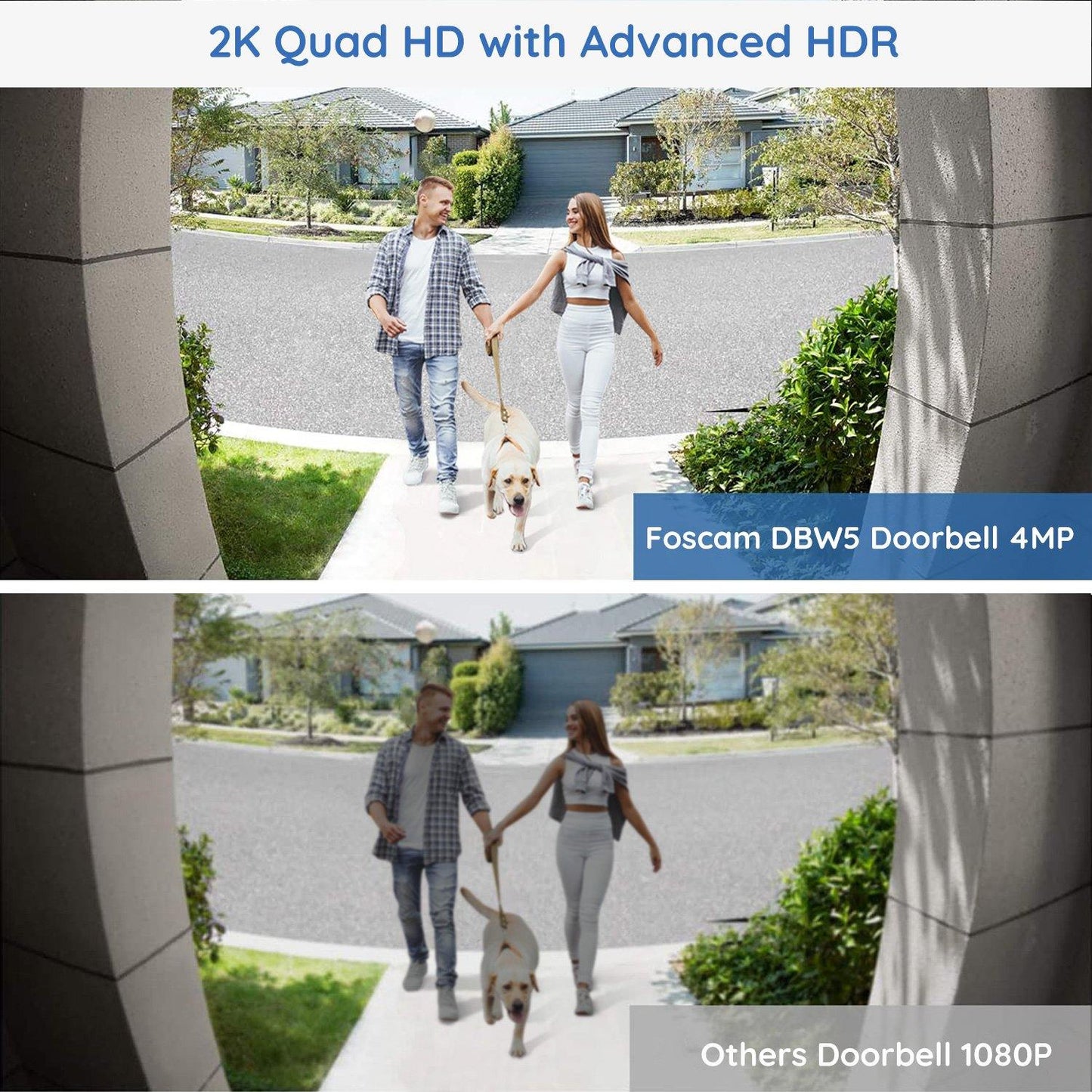 Foscam 2K 4MP Video Doorbell Camera