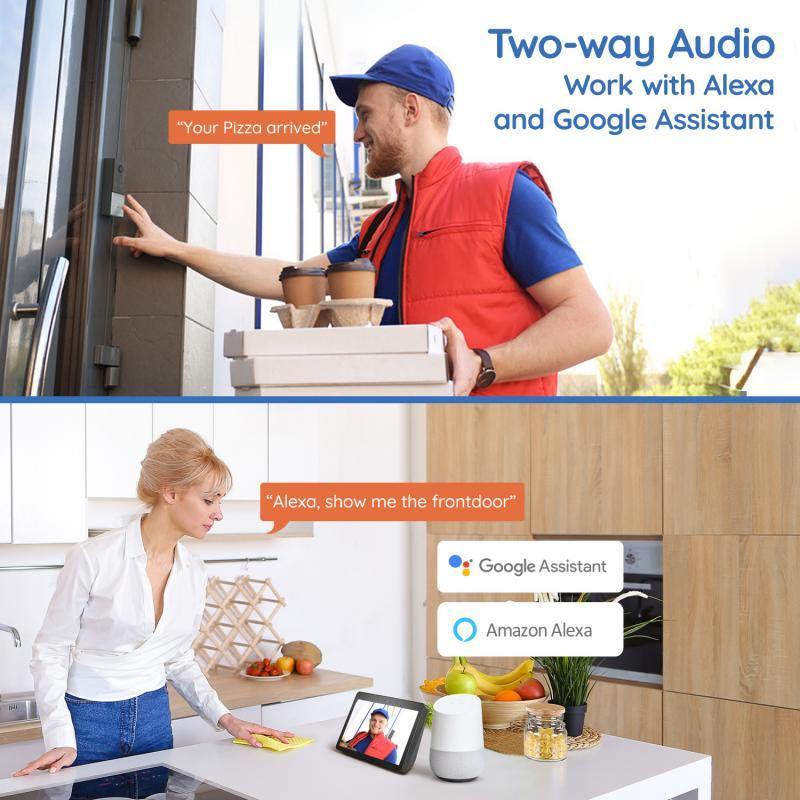 Foscam 2K 4MP Video Doorbell Camera