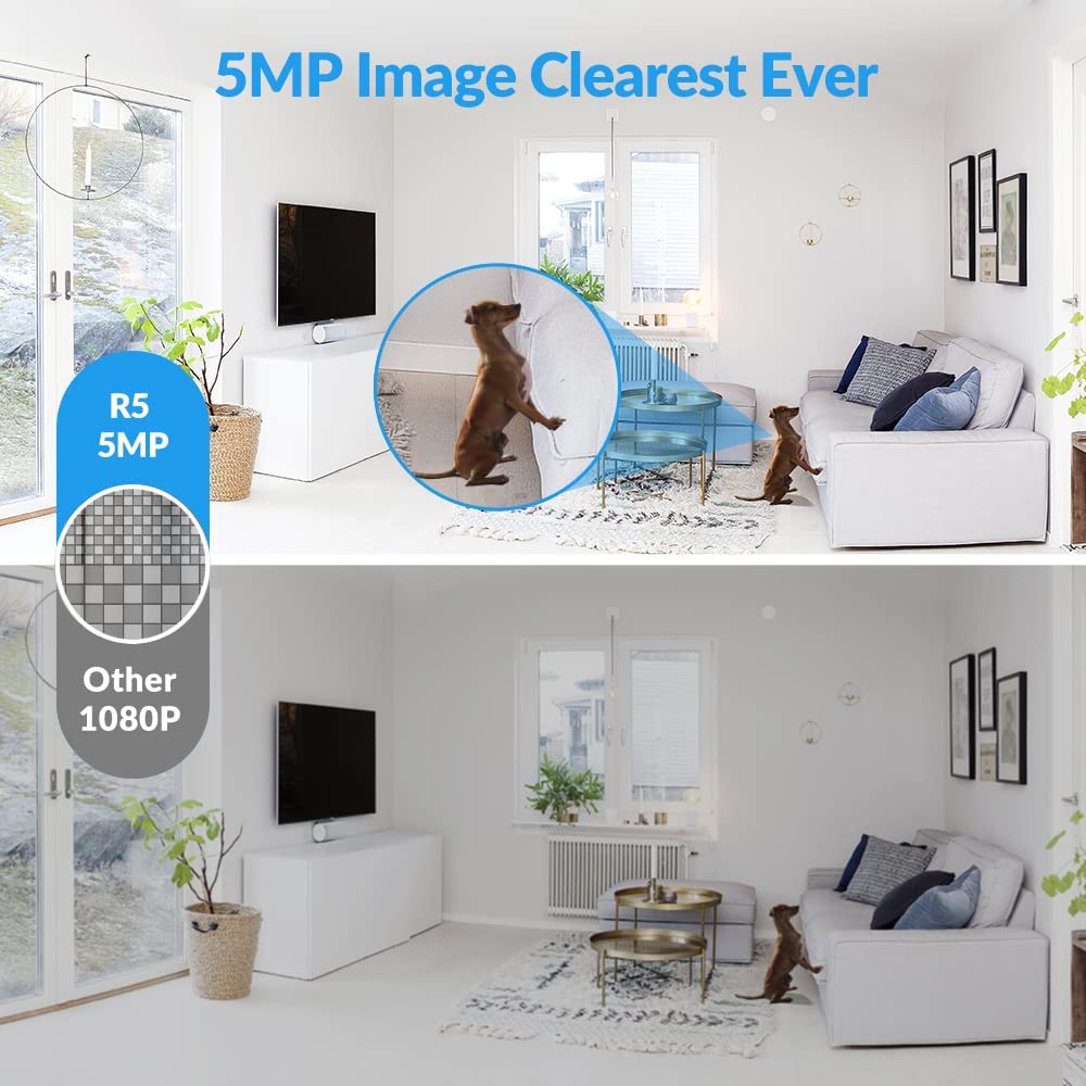 Foscam 5MP WiFi Pet Camera for Home Security