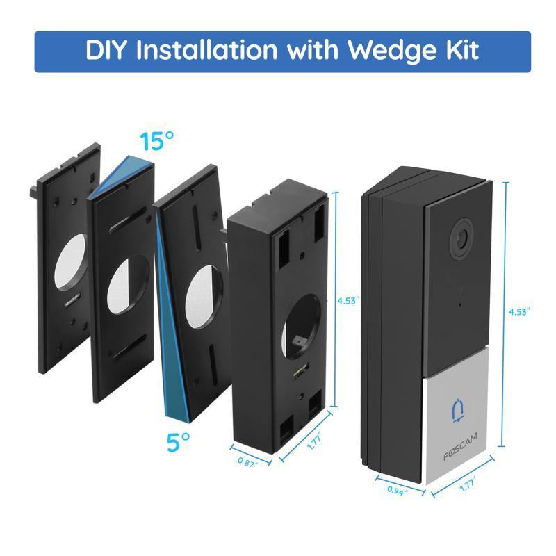 Foscam 2K 4MP Video Doorbell Camera