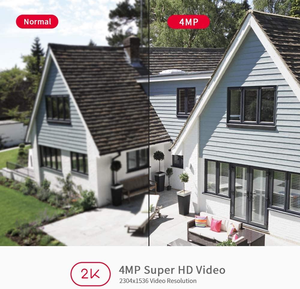 Foscam Refurbished G4 Full HD 4MP 2K WiFi Outdoor Security Camera