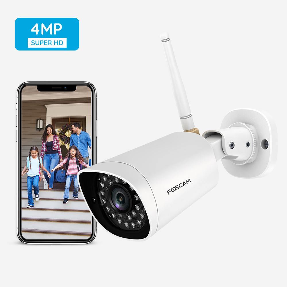 Foscam Refurbished G4 Full HD 4MP 2K WiFi Outdoor Security Camera
