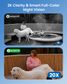 🎉NEW🎉Foscam BP4 2K/4MP Smart Solar Wire-Free PT Battery Wifi Camera with Color Night Vision