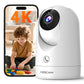 FOSCAM R8M 4K 8MP Security Camera Indoor, Live Streaming 2.4g & 5g WiFi Pet/Baby Camera