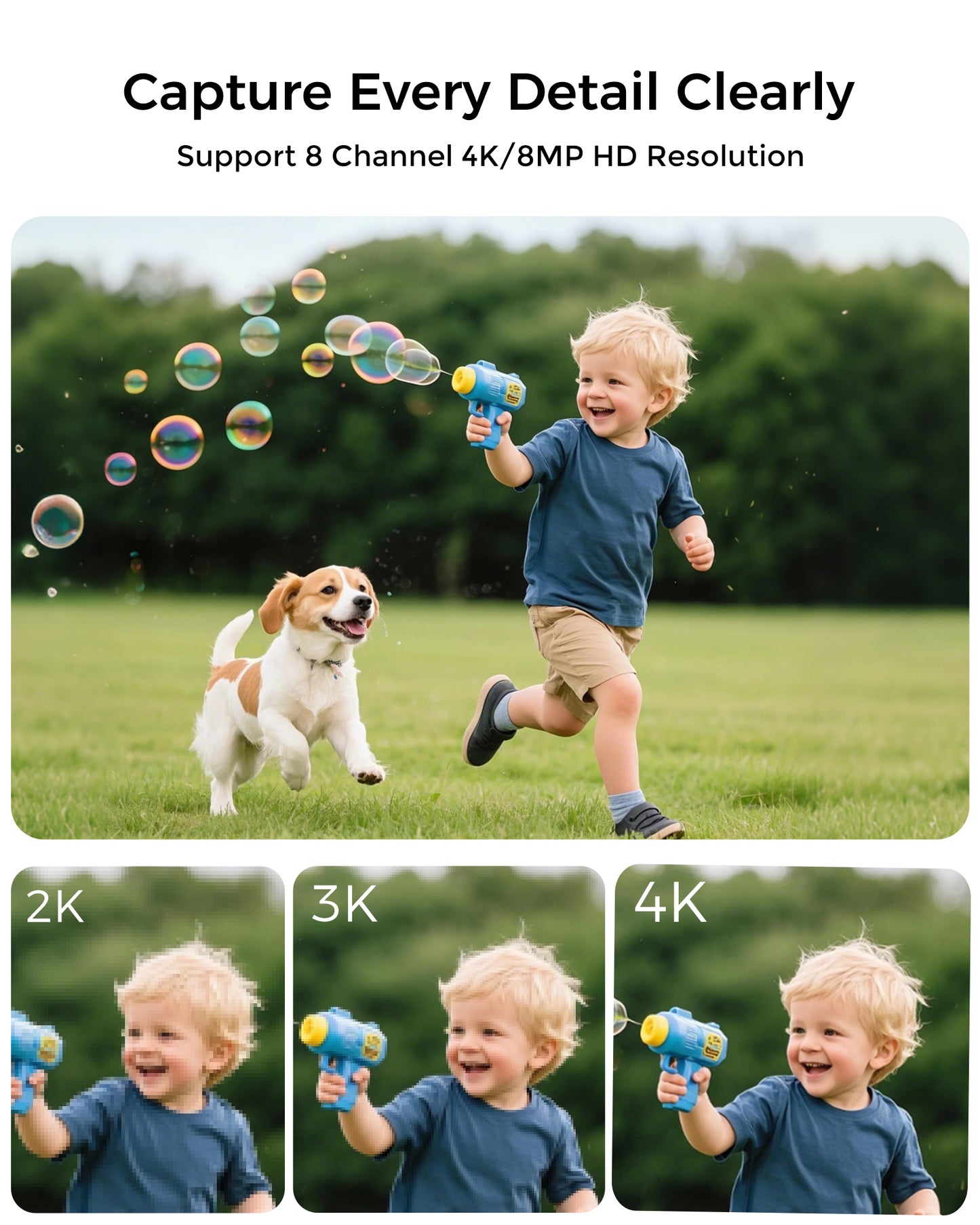 FOSCAM 4K 8MP 8CH PoE Network Video Recorder for Home Security Camera System, Support up to 16TB Hard Drive for 24/7 Continuous Recording