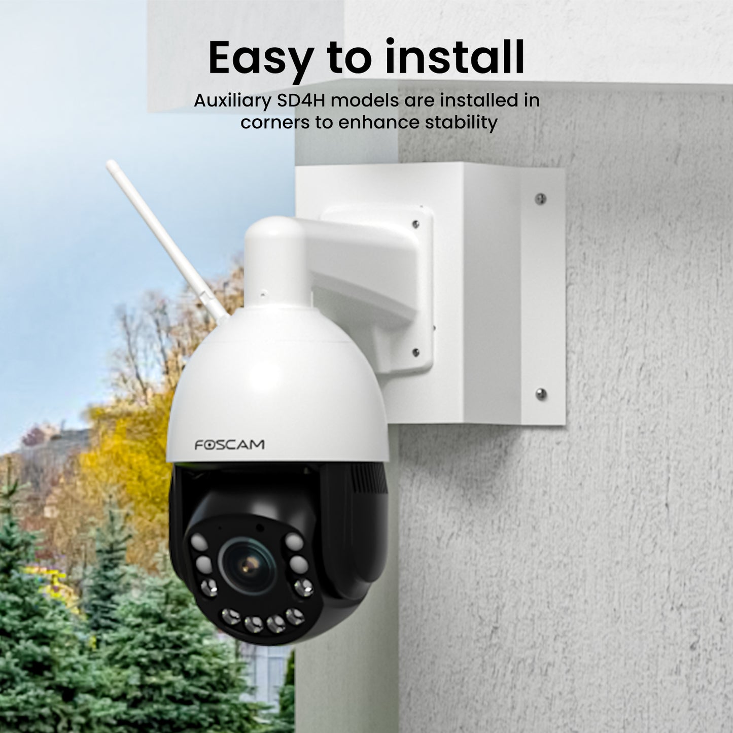 Foscam FABCB1 Corner Bracket, Using to Install Foscam Camera SD8EP,SD8P,SD4,SD4H