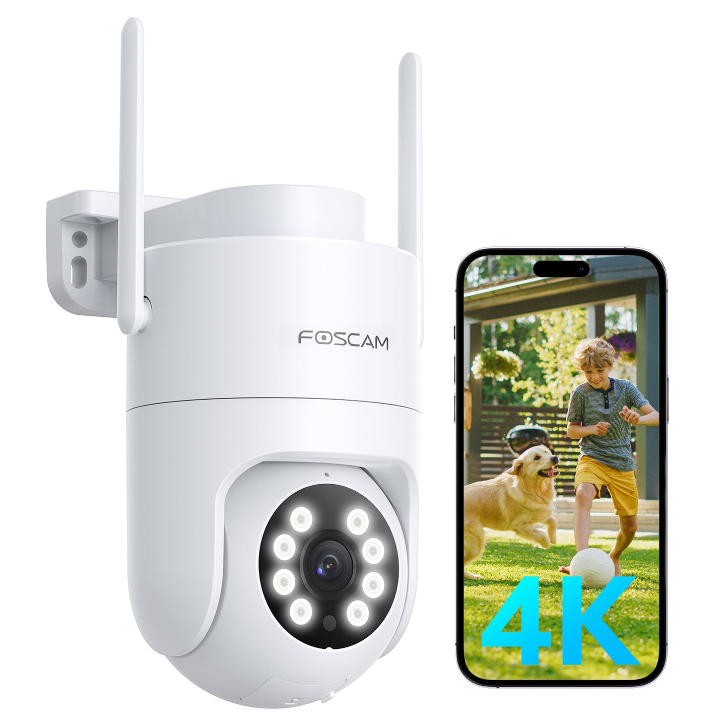 🎉NEW🎉 Foscam PD8 4K/8MP Outdoor 2.4/5gHz WiFi PTZ Security Camera