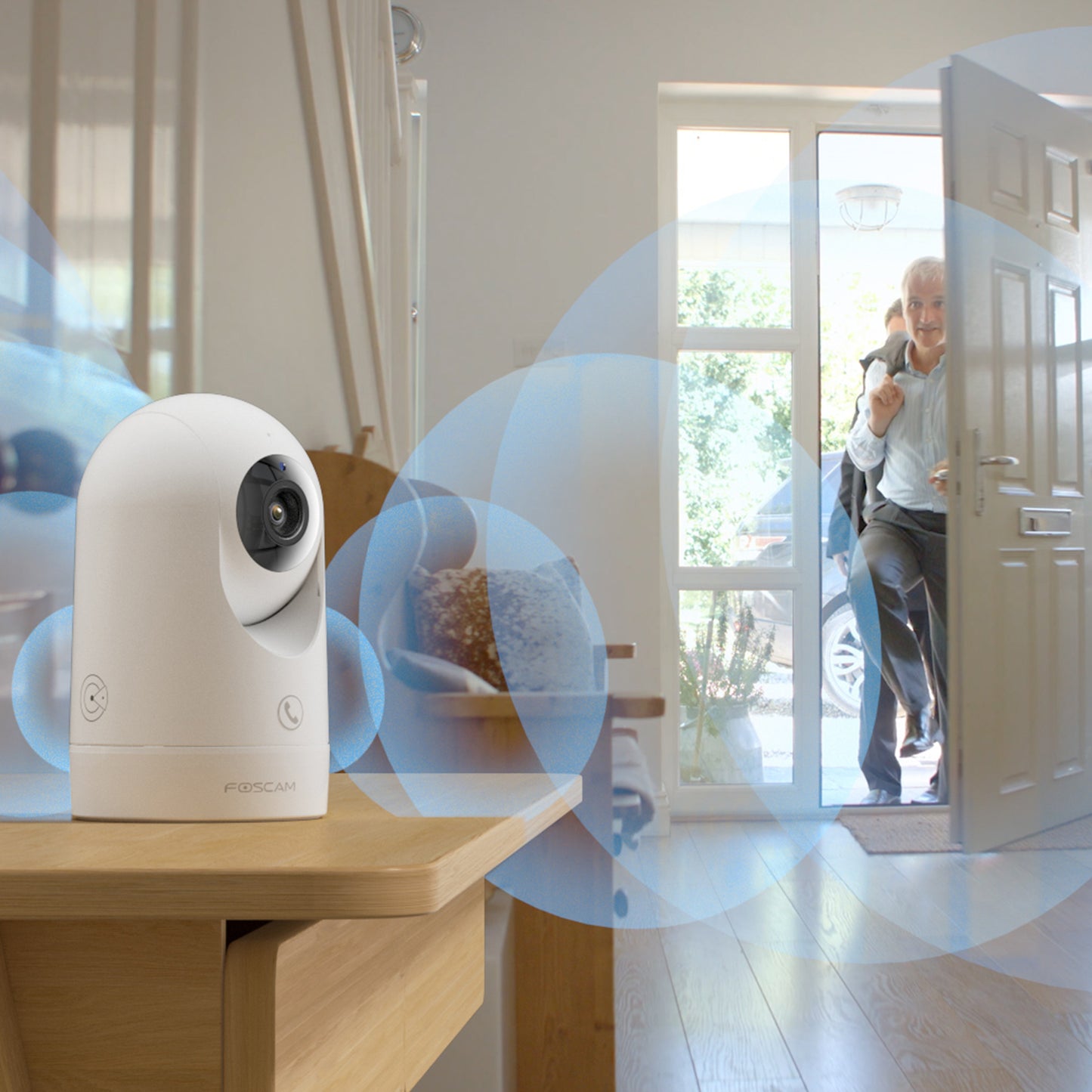 FOSCAM R8M 4K 8MP Security Camera Indoor, Live Streaming 2.4g & 5g WiFi Pet/Baby Camera