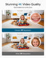 FOSCAM R8M 4K 8MP Security Camera Indoor, Live Streaming 2.4g & 5g WiFi Pet/Baby Camera