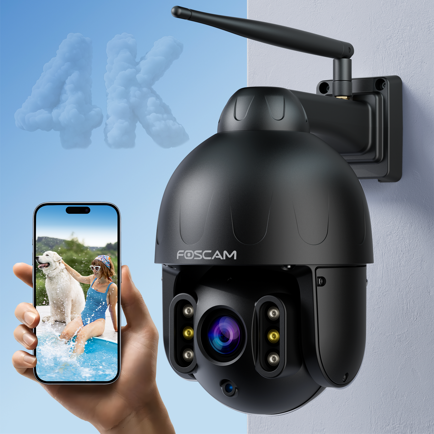FOSCAM SD8PB 4K/8MP Security Cameras Wireless Outdoor, 5GHz&2.4GHz FOSCAM SD8PB 4K/8MP Security Cameras Wireless Outdoor, 5GHz&2.4GHz