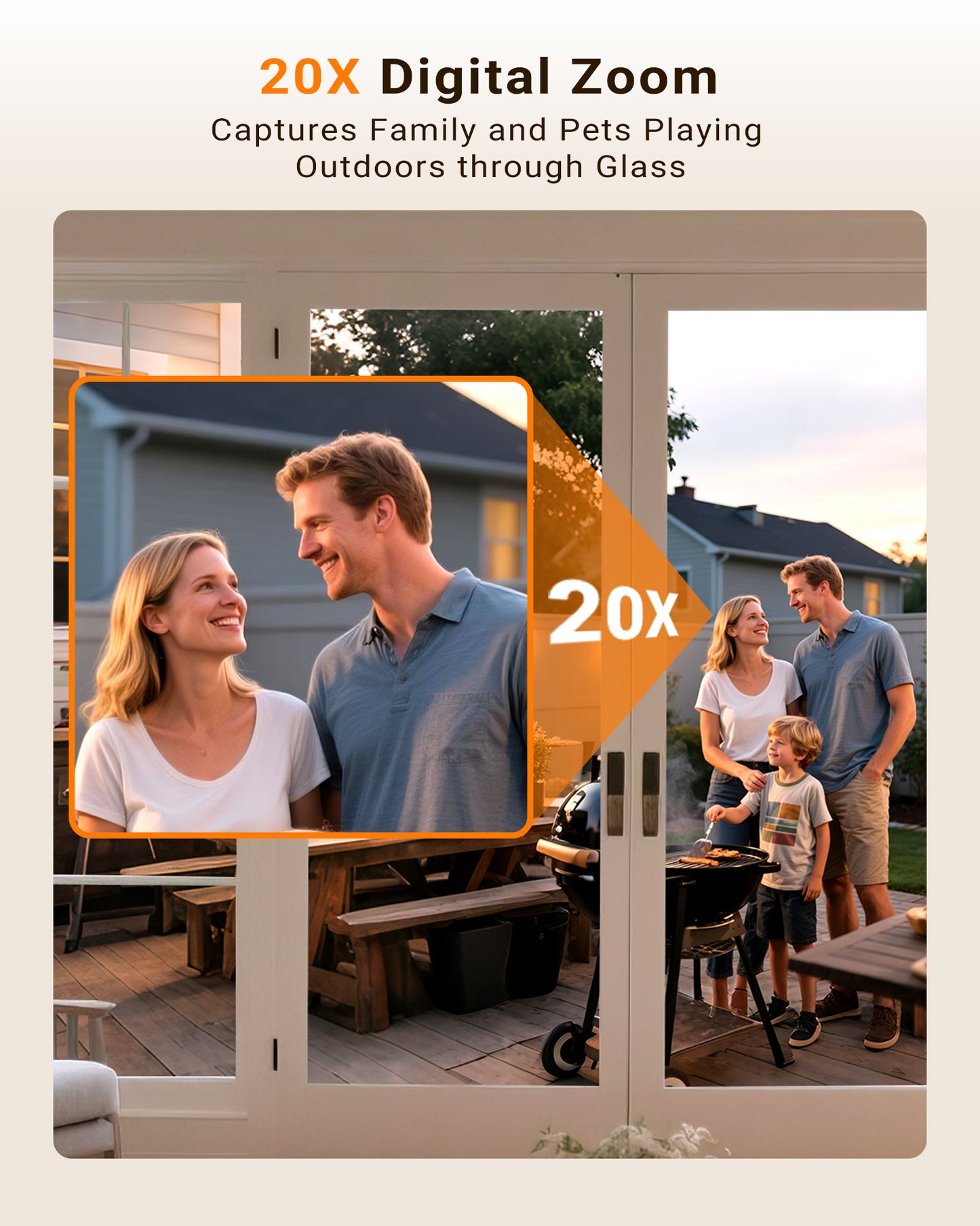 FOSCAM R8M 4K 8MP Security Camera Indoor, Live Streaming 2.4g & 5g WiFi Pet/Baby Camera