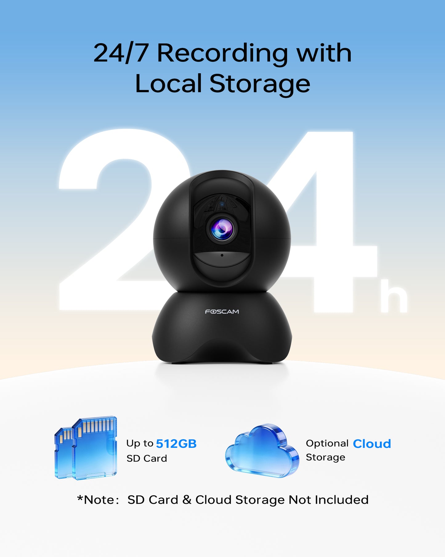 🔥BOGO🔥Foscam R5 Smart Home Security Baby Monitor
