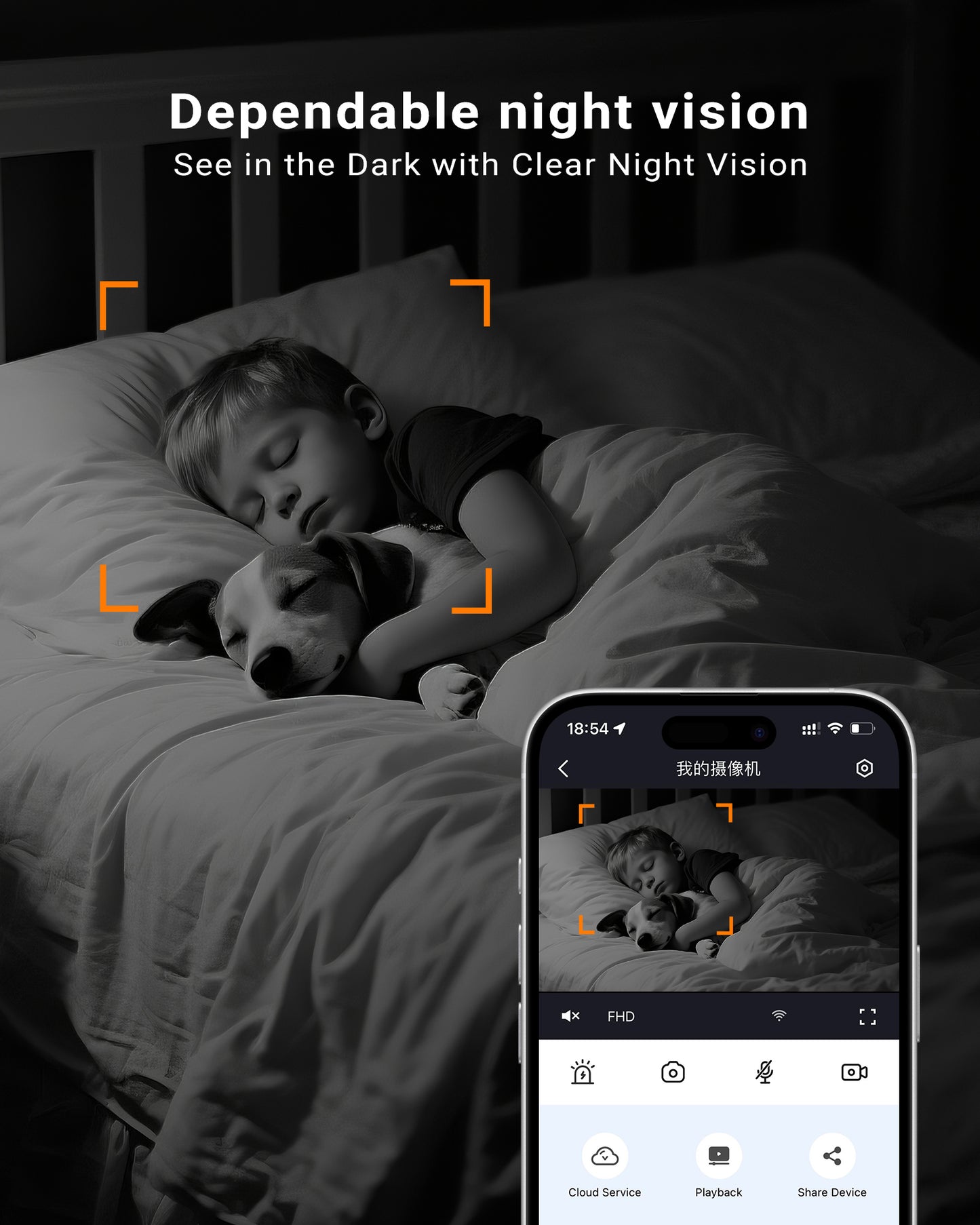 FOSCAM R8M 4K 8MP Security Camera Indoor, Live Streaming 2.4g & 5g WiFi Pet/Baby Camera