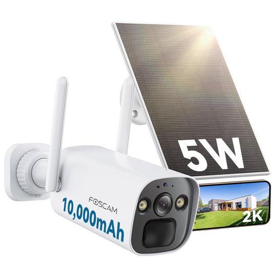 🎉NEW🎉Foscam BP4 2K/4MP Smart Solar Wire-Free PT Battery Wifi Camera with Color Night Vision