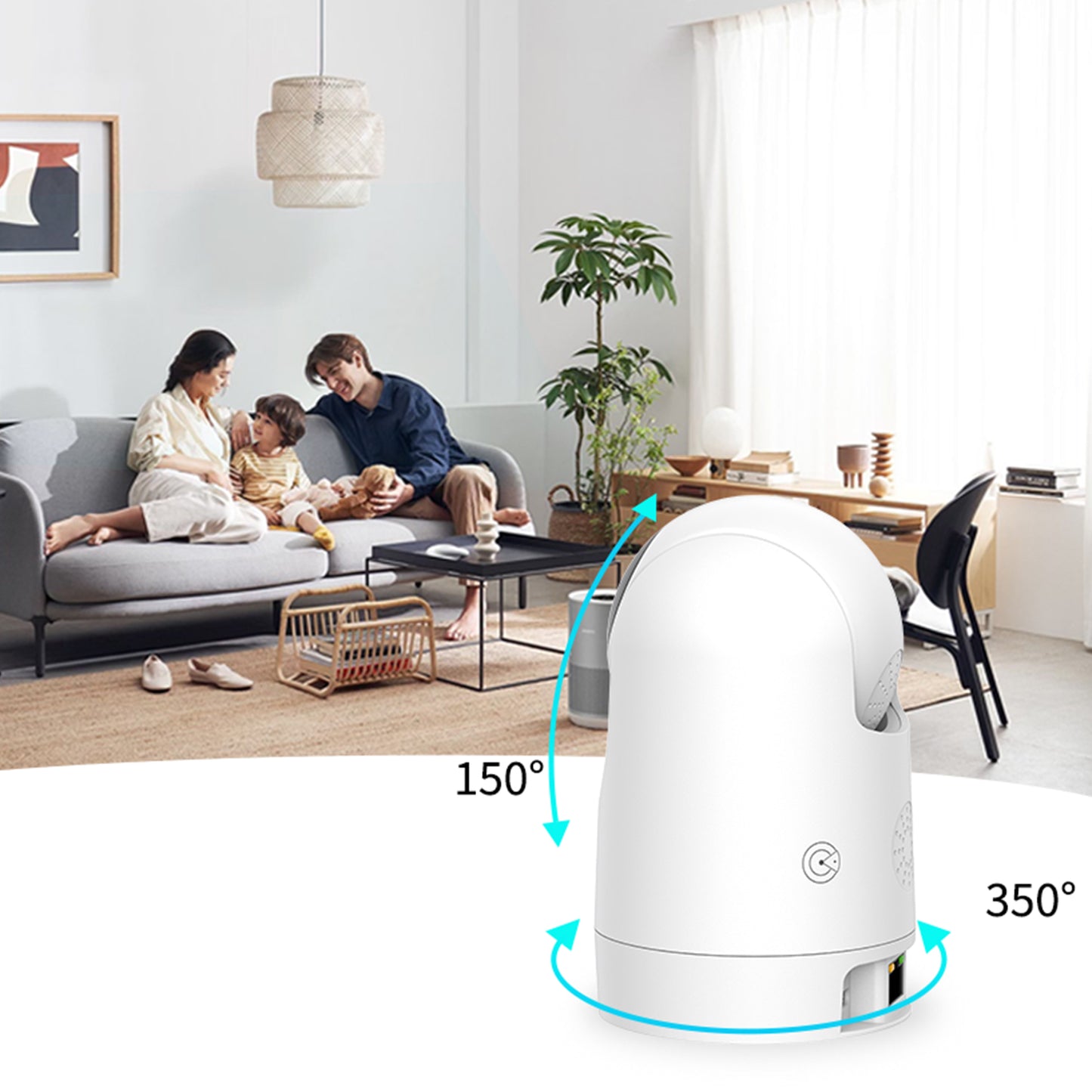 FOSCAM R8M 4K 8MP Security Camera Indoor, Live Streaming 2.4g & 5g WiFi Pet/Baby Camera