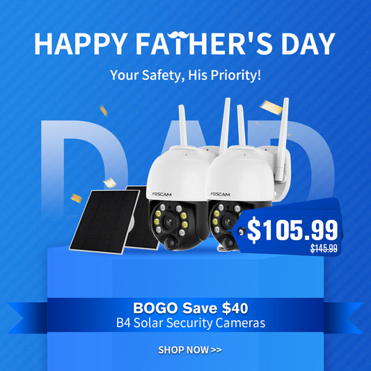 🔥BOGO🔥 Foscam B4 Solar Security Cameras Wireless Outdoor