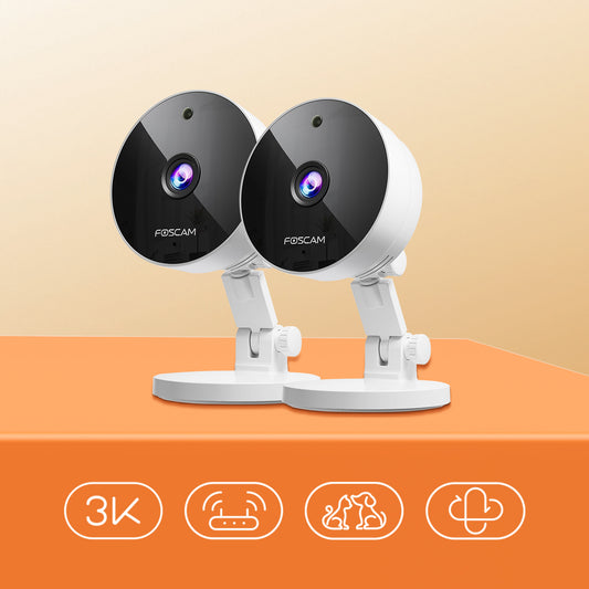 🔥BOGO🔥FOSCAM C5M 3K 5MP Security Camera Indoor, 2.4g & 5g WiFi Magnetic Mini Dog/Cat/Pet/Baby Camera