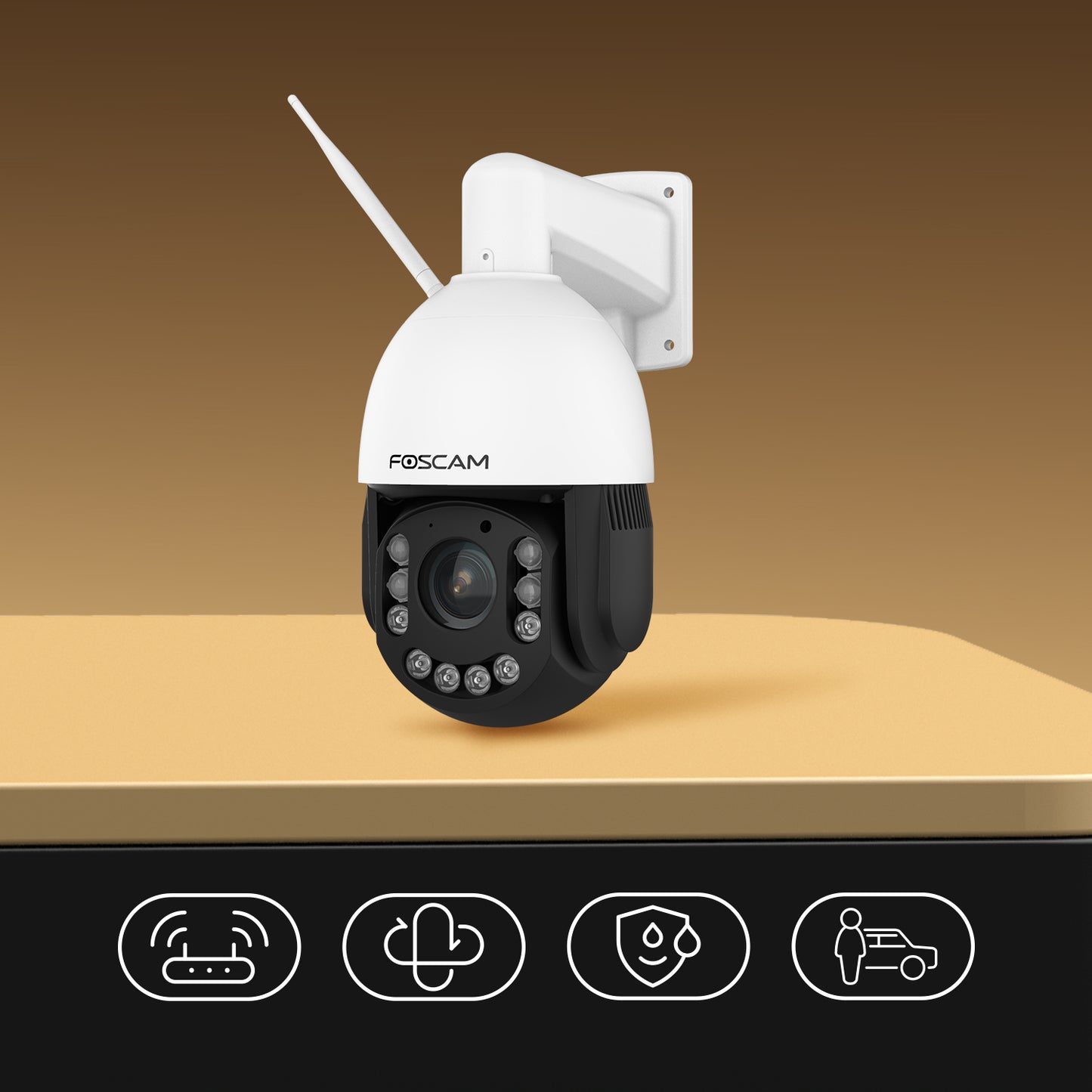 Foscam SD4H 18X Optical Zoom Smart 4MP PTZ WiFi Camera