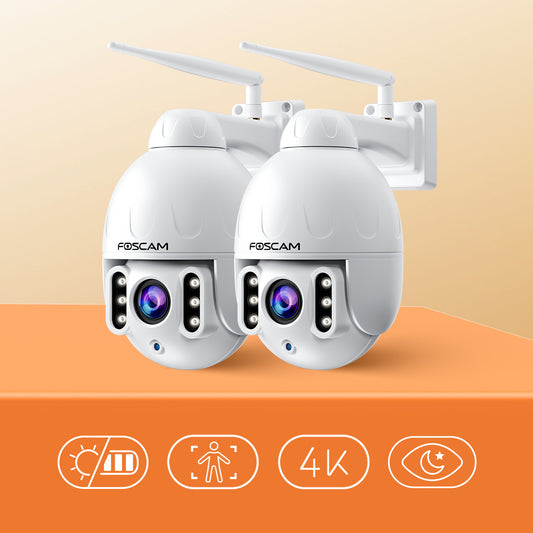 🔥BOGO🔥FOSCAM SD8P 4K/8MP Security Cameras Wireless Outdoor, 5GHz&2.4GHz WiFi Surveillance Camera