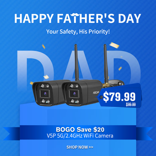 🔥BOGO🔥 Foscam V5P 5G/2.4GHz WiFi Camera for Home Security