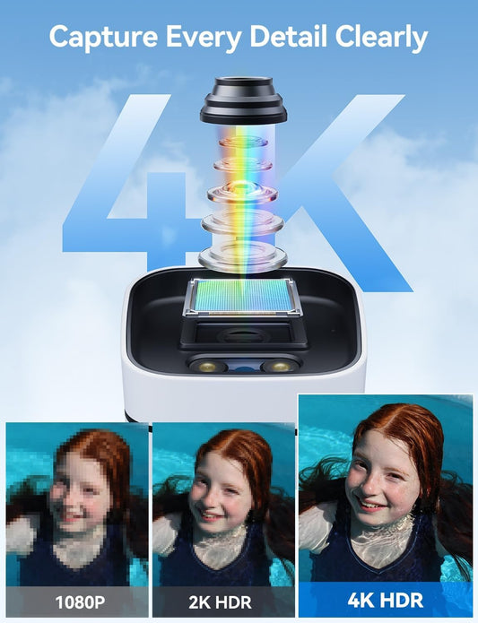 🎉NEW🎉Foscam V8P 8MP WiFi Security Camera with Smart Detection