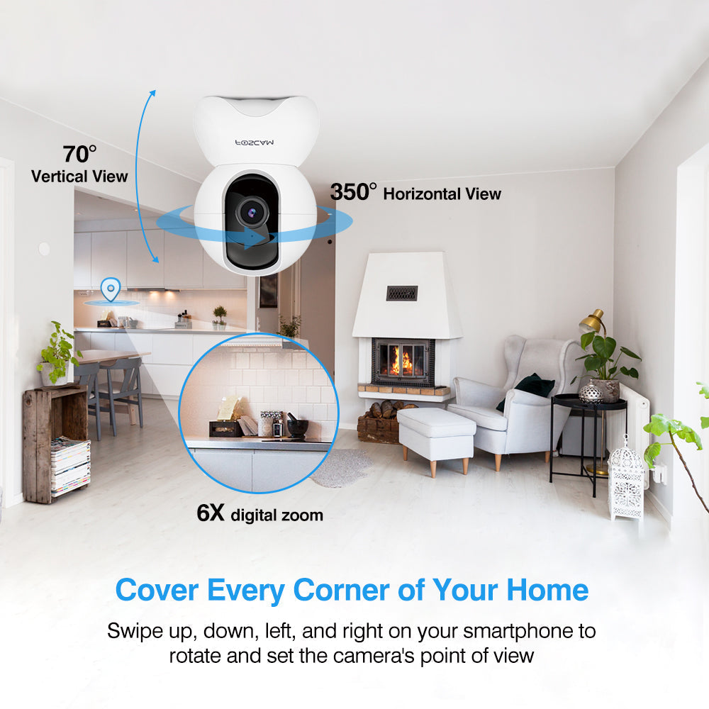 Foscam Refurbished 5MP WiFi Smart Pet Camera for Home Security