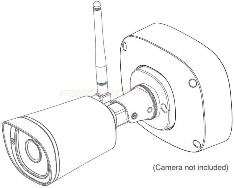 Foscam FAB99 Waterproof Junction Box with Stainless Steel Construction for Bullet Outdoor WiFi Cameras G2/G4/FI9900P/FI9800P/QJ4/QJ2/Spotlight Camera