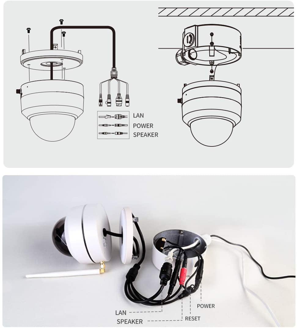 Foscam FABD4 Stainless Steel Waterproof Junction Box with External Speaker for VZ4 WiFi IP Surveillance Camera