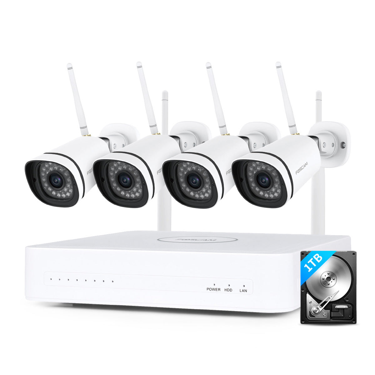 Foscam FN7108W Mesh WiFi Network Security Camera System