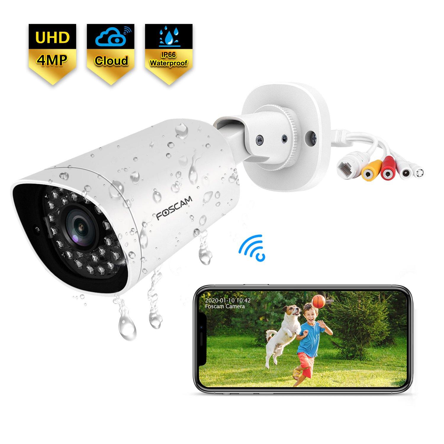 Buy 1 get 1 Free - Foscam PoE Ultra HD 2K 4MP IP Camera